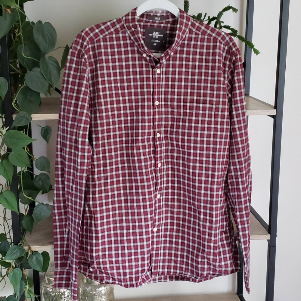 H&M Plaid Button Down Shirt